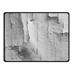 Wall With Cracked White Paint Texture Fleece Blanket (small)