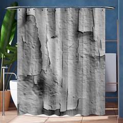 Wall With Cracked White Paint Texture Shower Curtain 60  X 72  (medium)  by dflcprintsclothing