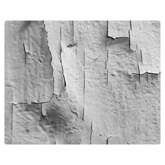 Wall With Cracked White Paint Texture Two Sides Premium Plush Fleece Blanket (teen Size)