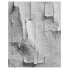 Wall With Cracked White Paint Texture Drawstring Bag (small)