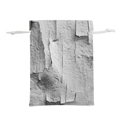 Wall With Cracked White Paint Texture Lightweight Drawstring Pouch (l)