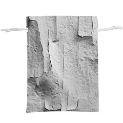 Wall With Cracked White Paint Texture Lightweight Drawstring Pouch (xl)