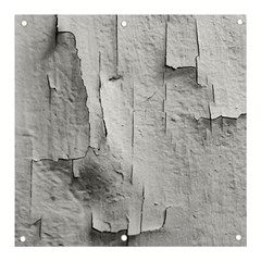 Wall With Cracked White Paint Texture Banner And Sign 3  X 3  by dflcprintsclothing