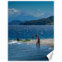 Poeple At Beach, Nahuel Huapi Natinal Park, Bariloche, Argentina0013 Copia Canvas 18  X 24 