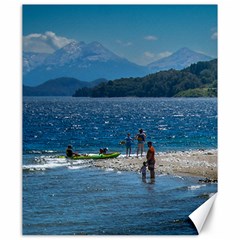 Poeple At Beach, Nahuel Huapi Natinal Park, Bariloche, Argentina0013 Copia Canvas 20  X 24 