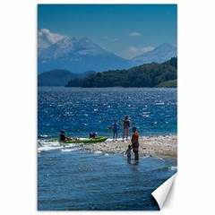 Poeple At Beach, Nahuel Huapi Natinal Park, Bariloche, Argentina0013 Copia Canvas 20  X 30 