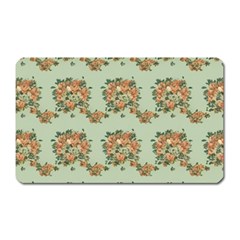 Retro 1880s Flowers Pattern 19 Magnet (rectangular)