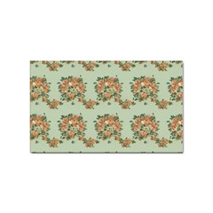 Retro 1880s Flowers Pattern 19 Sticker Rectangular (10 Pack)