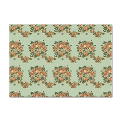 Retro 1880s Flowers Pattern 19 Sticker A4 (10 Pack)