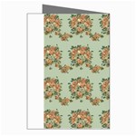 Retro 1880s Flowers Pattern 19 Greeting Cards (Pkg of 8) Right