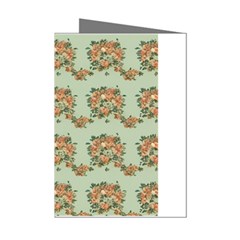 Retro 1880s Flowers Pattern 19 Mini Greeting Cards (pkg Of 8)