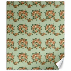 Retro 1880s Flowers Pattern 19 Canvas 20  X 24 