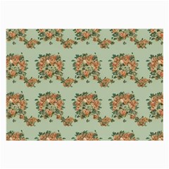 Retro 1880s Flowers Pattern 19 Large Glasses Cloth