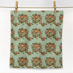 Retro 1880s Flowers Pattern 19 Face Towel