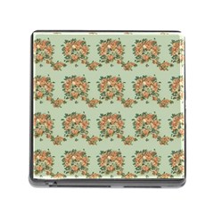 Retro 1880s Flowers Pattern 19 Memory Card Reader (square 5 Slot)