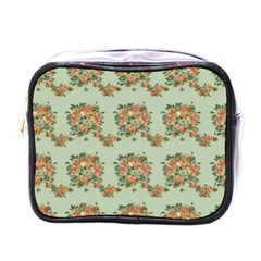 Retro 1880s Flowers Pattern 19 Mini Toiletries Bag (one Side)