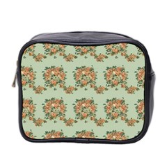 Retro 1880s Flowers Pattern 19 Mini Toiletries Bag (two Sides)