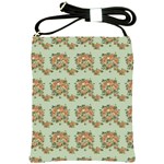 Retro 1880s Flowers Pattern 19 Shoulder Sling Bag Front