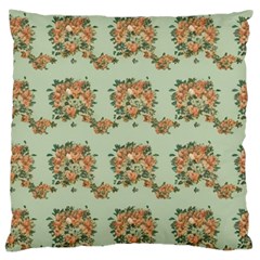 Retro 1880s Flowers Pattern 19 Large Cushion Case (two Sides)