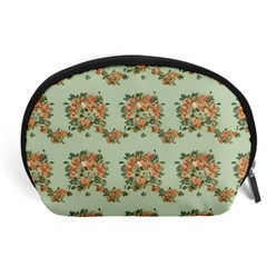 Retro 1880s Flowers Pattern 19 Accessory Pouch (large)