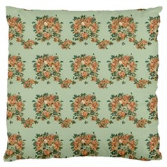 Retro 1880s Flowers Pattern 19 Standard Premium Plush Fleece Cushion Case (one Side)