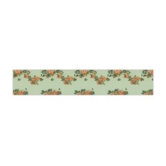 Retro 1880s Flowers Pattern 19 Premium Plush Fleece Scarf (mini)