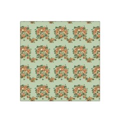 Retro 1880s Flowers Pattern 19 Satin Bandana Scarf 22  X 22 