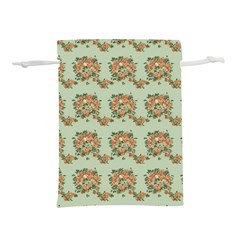 Retro 1880s Flowers Pattern 19 Lightweight Drawstring Pouch (m)