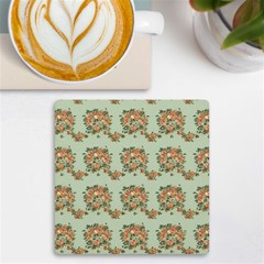 Retro 1880s Flowers Pattern 19 Uv Print Square Tile Coaster 