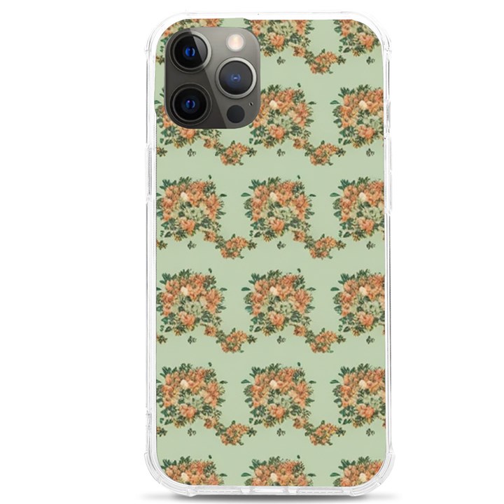 Retro 1880s Flowers Pattern 19 iPhone 12 Pro max TPU UV Print Case