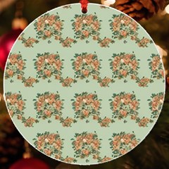 Retro 1880s Flowers Pattern 19 Uv Print Acrylic Ornament Round