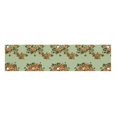 Retro 1880s Flowers Pattern 19 Banner And Sign 4  X 1 