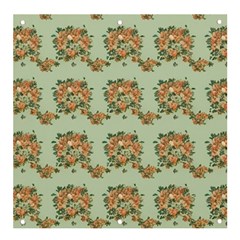 Retro 1880s Flowers Pattern 19 Banner And Sign 4  X 4 