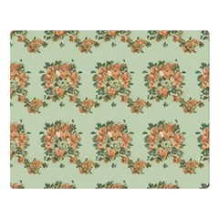 Retro 1880s Flowers Pattern 19 Premium Plush Fleece Blanket (large)