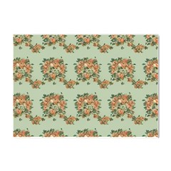 Retro 1880s Flowers Pattern 19 Crystal Sticker (a4)