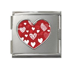 Valentine Mega Link Heart Italian Charm (18mm)