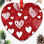 Valentine Heart Ornament (Two Sides) Front