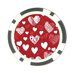 Valentine Poker Chip Card Guard (10 Pack)