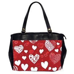 Valentine Oversize Office Handbag (2 Sides) by pollyparadiseartshop