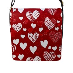 Valentine Flap Closure Messenger Bag (l)