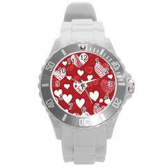 Valentine Round Plastic Sport Watch (l)