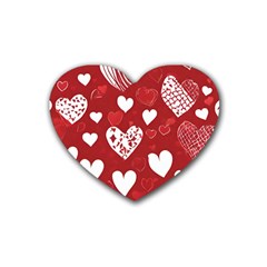 Valentine Rubber Coaster (heart)