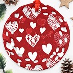 Valentine Round Filigree Ornament (Two Sides) Front