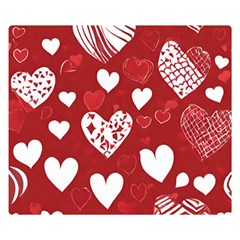 Valentine Two Sides Premium Plush Fleece Blanket (kids Size)