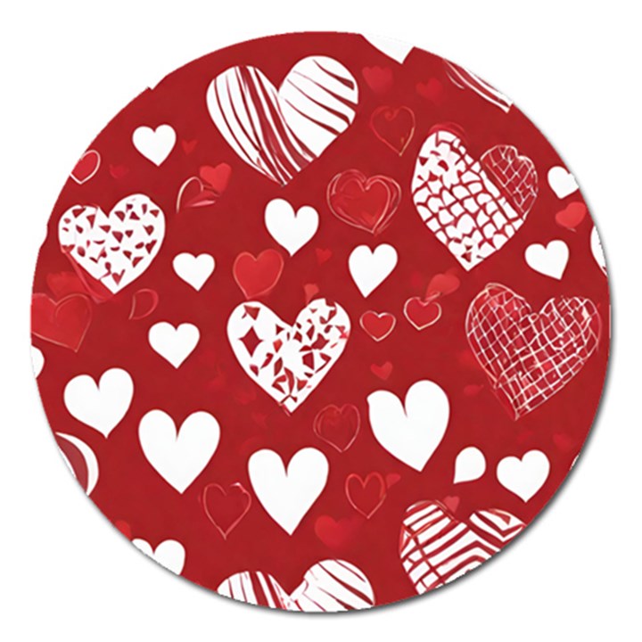 Valentine Magnet 5  (Round)