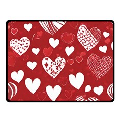 Valentine Two Sides Fleece Blanket (small)