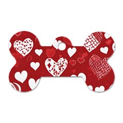 Valentine Dog Tag Bone (two Sides)