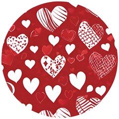 Valentine Wooden Puzzle Round by pollyparadiseartshop