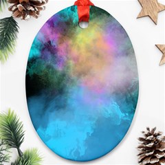 Smokescreen Oval Ornament (two Sides)