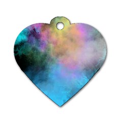 Smokescreen Dog Tag Heart (one Side)